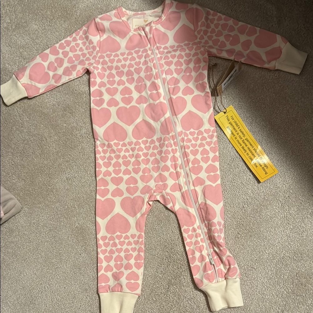 Pink chicken onesie